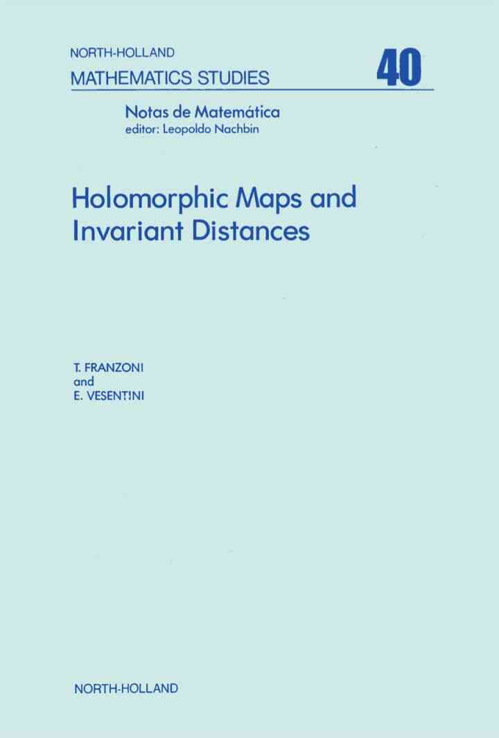 Holomorphic maps and invariant distances