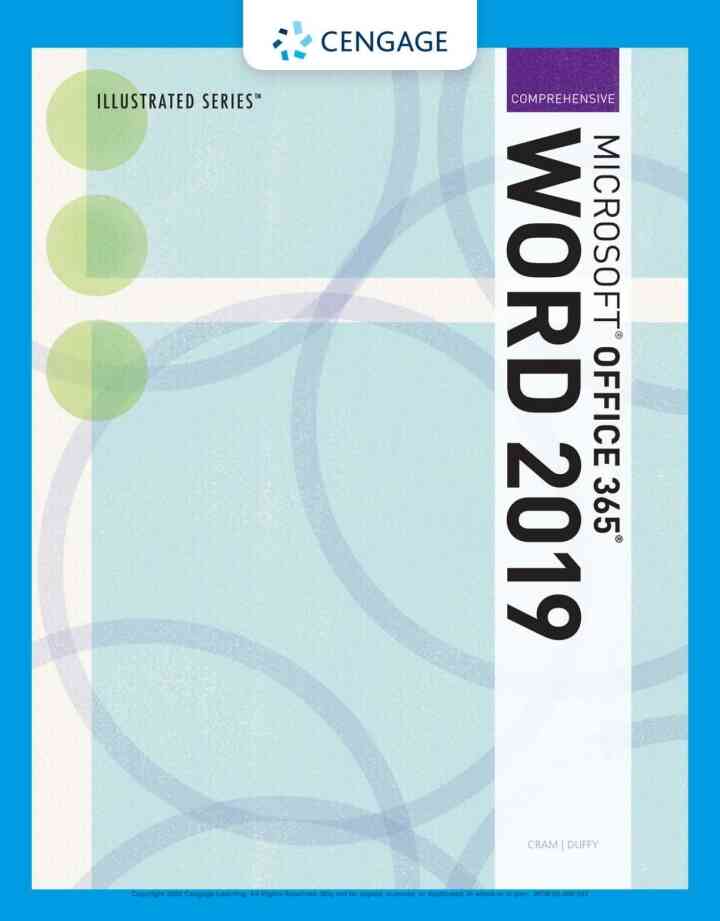 Illustrated Microsoft Office 365 &amp; Word 2019 Comprehensive, 1st Edition