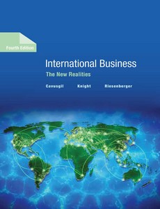 International Business The New Realities 4th Edition by S. Tamer Cavusgil