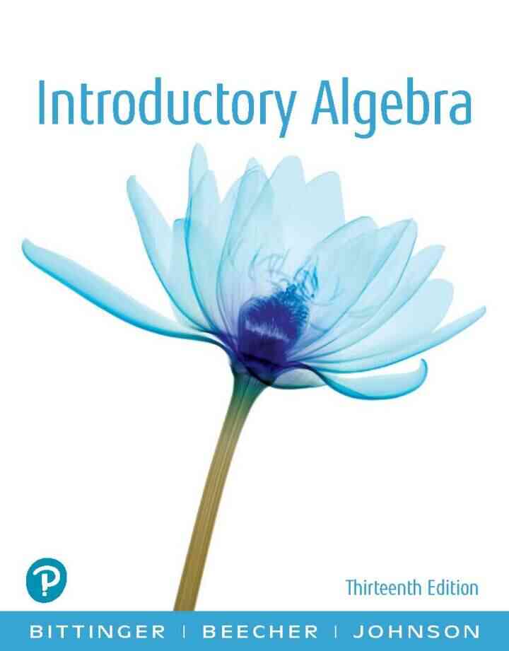 Introductory Algebra, 13th Edition