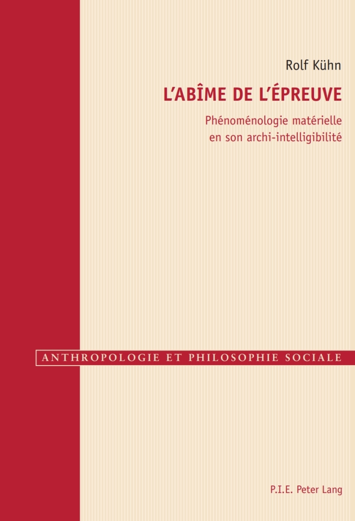 Lab�me de l�preuve: Ph�nom�nologie mat�rielle en son archi-intelligibilit�