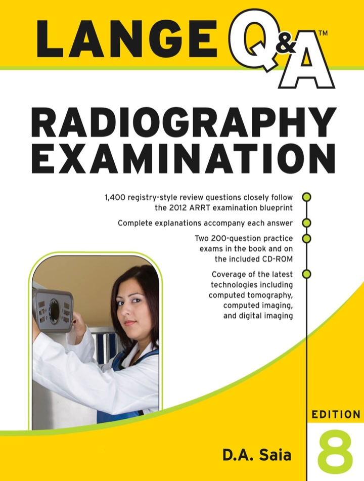 Lange Q&amp;A Radiography Examination