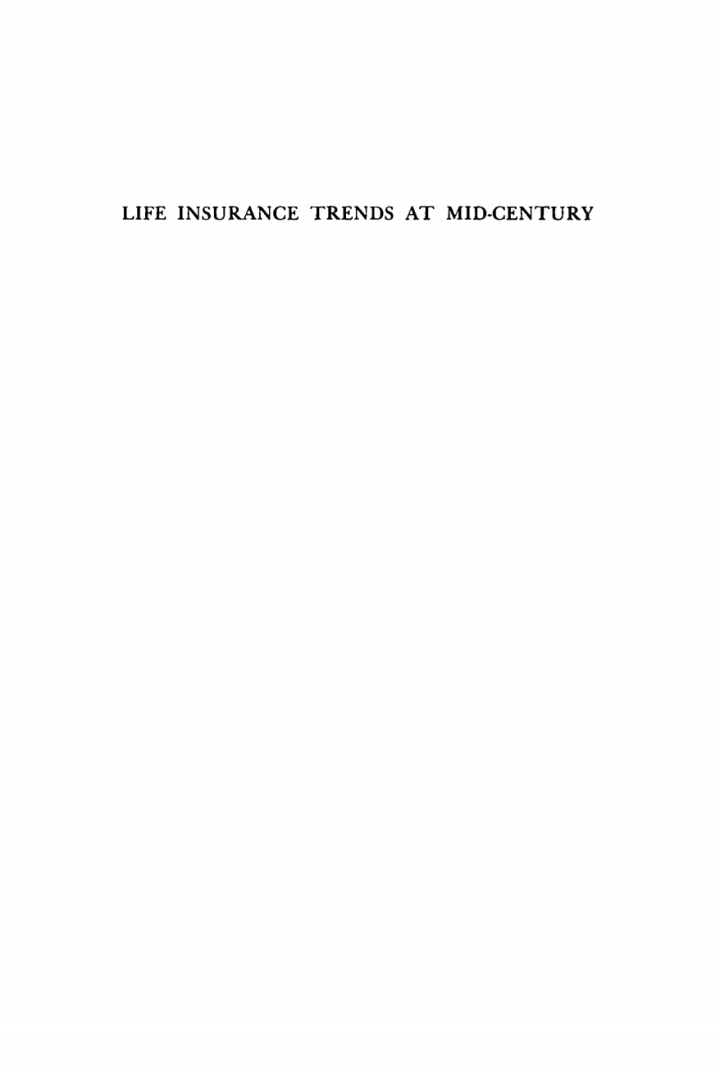 Life Insurance Trends at Midcentury