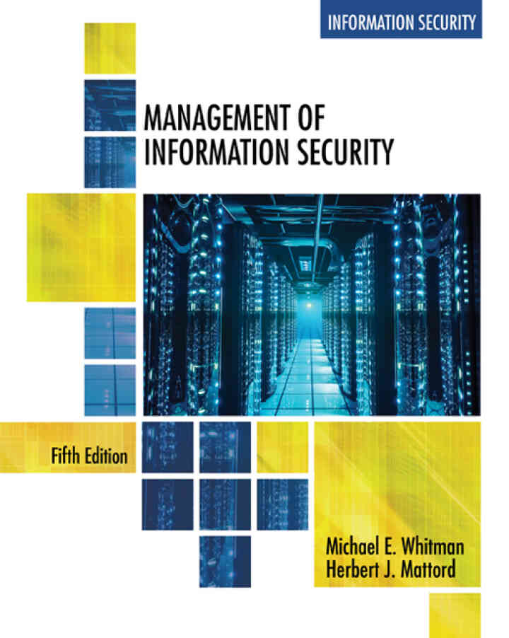 Management of Information Security, 5th Edition
