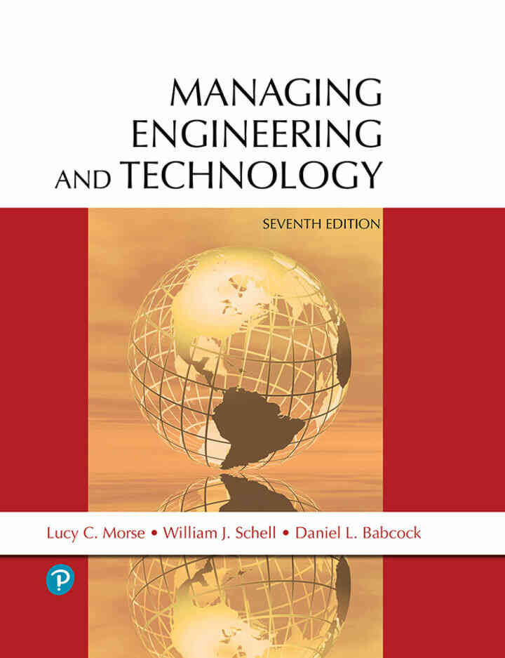 Managing Engineering and Technology, 7th Edition