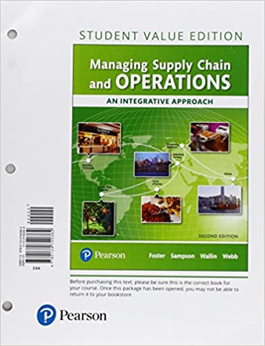 Managing Supply Chain and Operations: An Integrative Approach