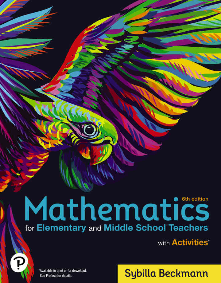 Mathematics for Elementary and Middle School Teachers with Activities, 6th Edition