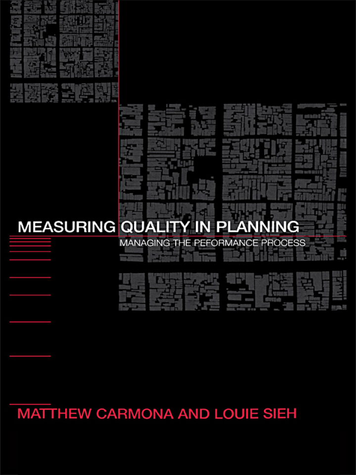 Measuring Quality in Planning: Managing the Performance Process
