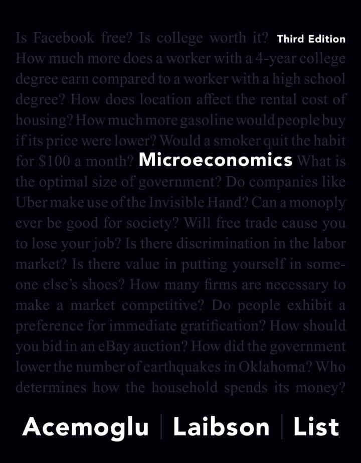 Microeconomics, 3rd Edition