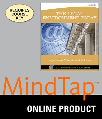 MindTap Business Law for Miller/Cross' The Legal Environment Today for Miller/Cross' The Legal Environment Today, 8th Edition, [Instant Access], 1 term (6 months)