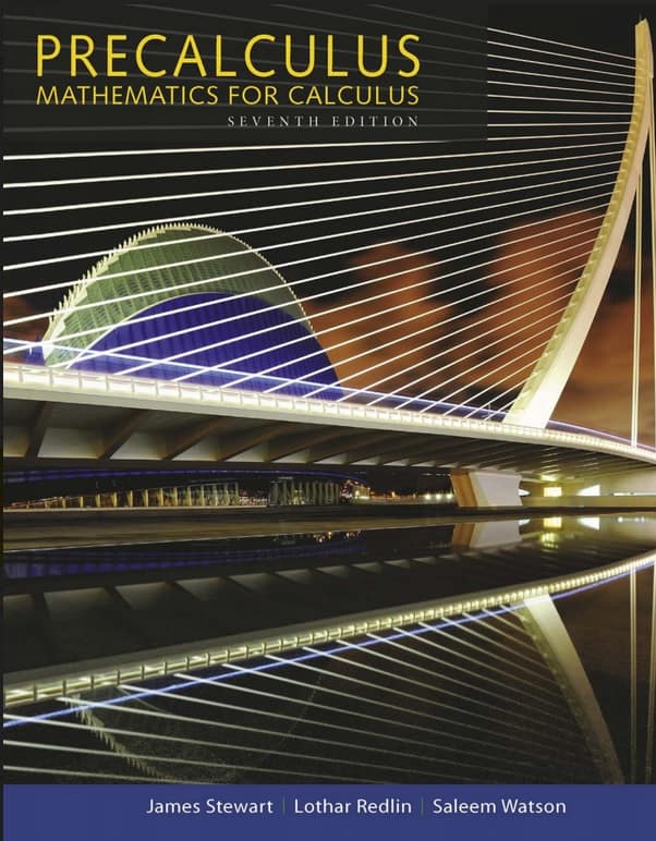 Precalculus: Mathematics for Calculus (pdf), 7th Edition James Stewart, Lothar Redlin, Saleem Watson