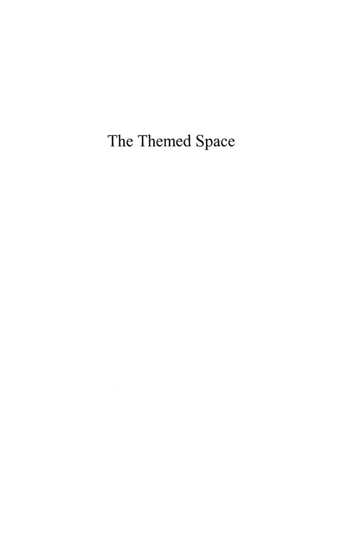 The Themed Space: Locating Culture, Nation, and Self