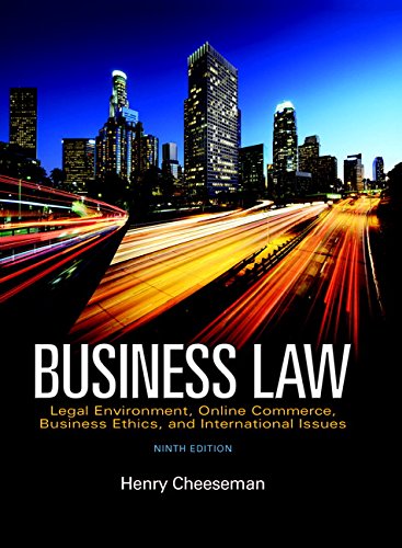 Business Law 9th Edition Henry Cheeseman