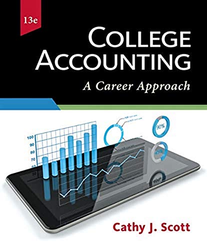 College Accounting: A Career Approach (Book Only): A Career Approach 13-edition