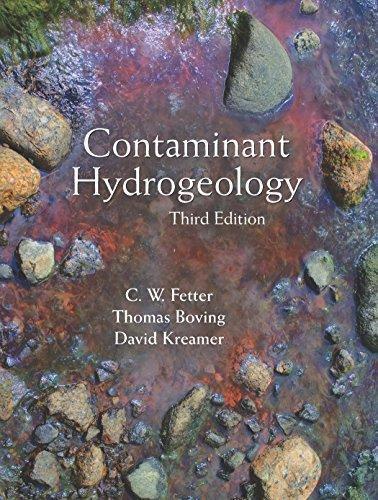 Contaminant Hydrogeology 3Rd Edition