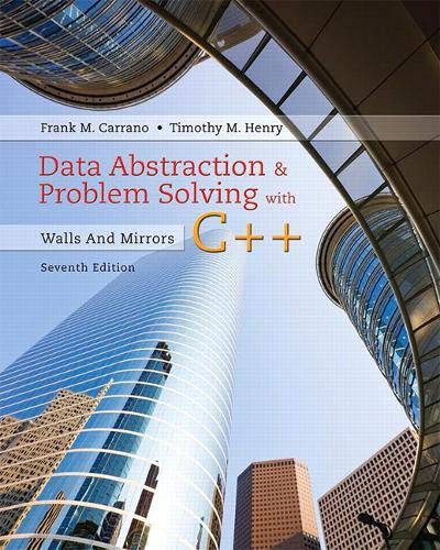 Data Abstraction & Problem Solving With C++: Walls And Mirrors