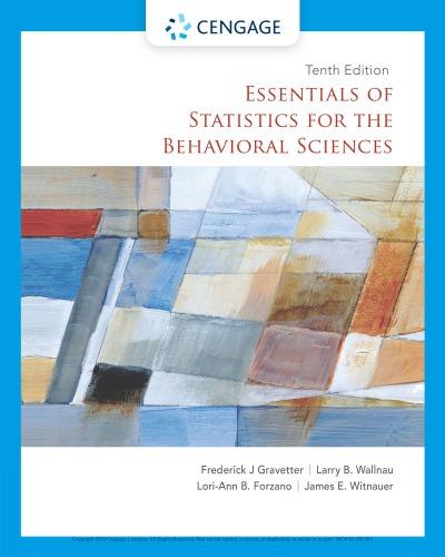 Essentials Of Statistics For The Behavioral Sciences 10Th Edition