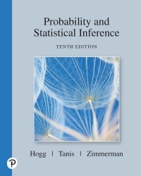 Probability and Statistical Inference 10th Edition by Robert V. Hogg