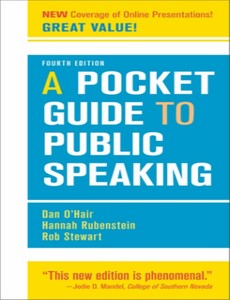 A Pocket Guide to Public Speaking 4th Edition by Dan O?Hair