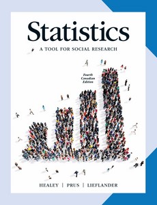 Statistics A Tool for Social Research 4th Canadian Edition by Healey Prus