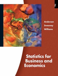 Statistics for Business and Economics 11th Edition by David R. Anderson