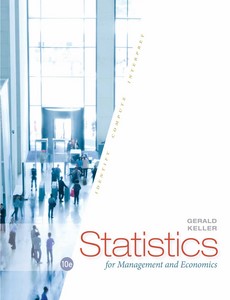 Statistics for Management and Economics 10th Edition by Gerald Keller