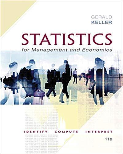 Statistics for Management and Economics 11th Edition by Gerald Keller
