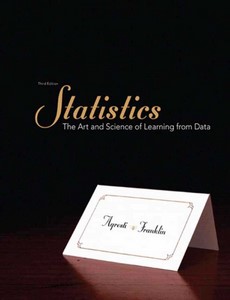 Statistics The Art and Science of Learning from Data 3rd by Alan Agresti