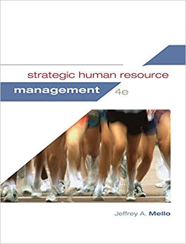 Strategic Human Resource Management 4th Edition by Jeffrey A. Mello