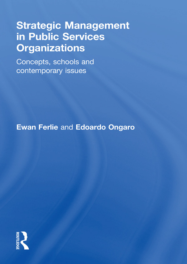 Strategic Management in Public Services Organizations