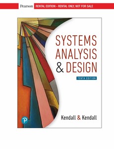 Systems Analysis and Design 10th Edition by Kenneth E. Kendall