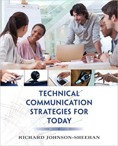 Technical Communication Strategies for Today 2nd Edition by Richard Johnson-Sheehan