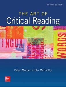 The Art of Critical Reading 4th Edition by Rita McCarthy
