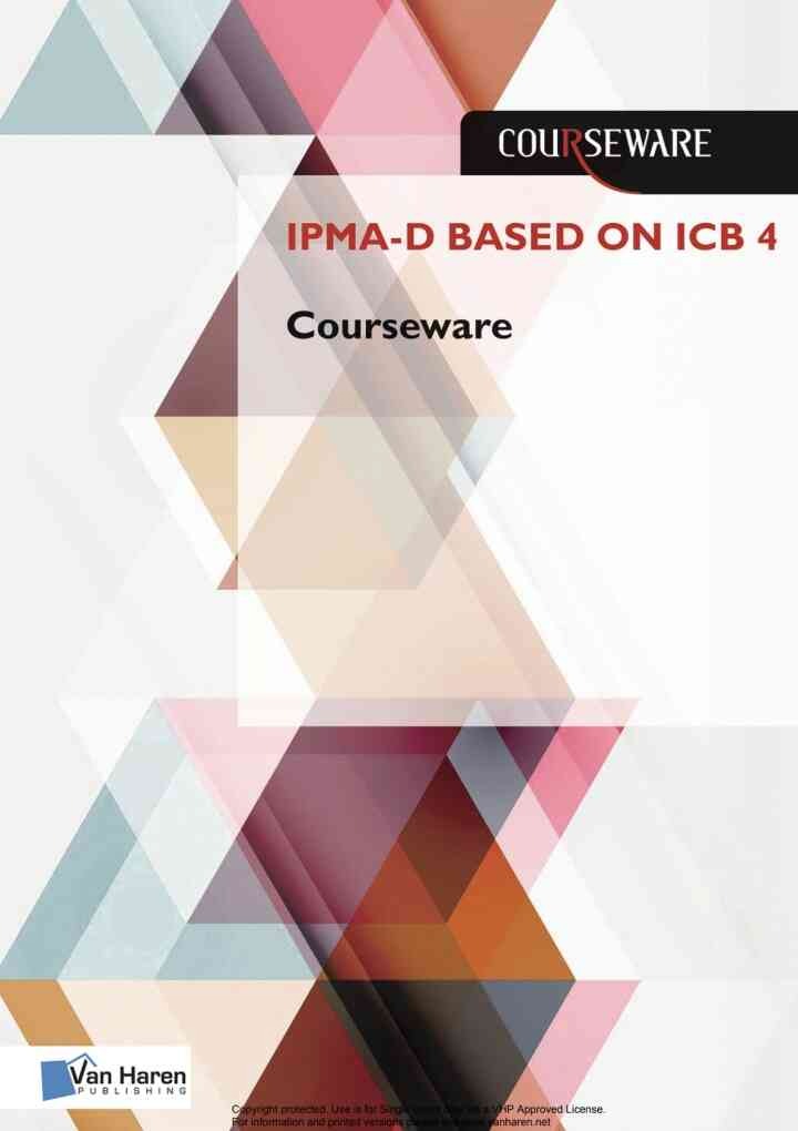 IPMA-D based on ICB 4, 1st Edition