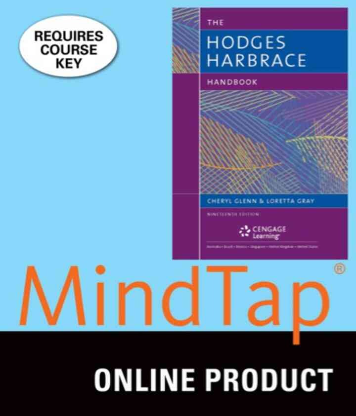 MindTap English for Glenn/Gray's The Hodges Harbrace Handbook, 19th Edition, [Instant Access], 2 terms (12 months)