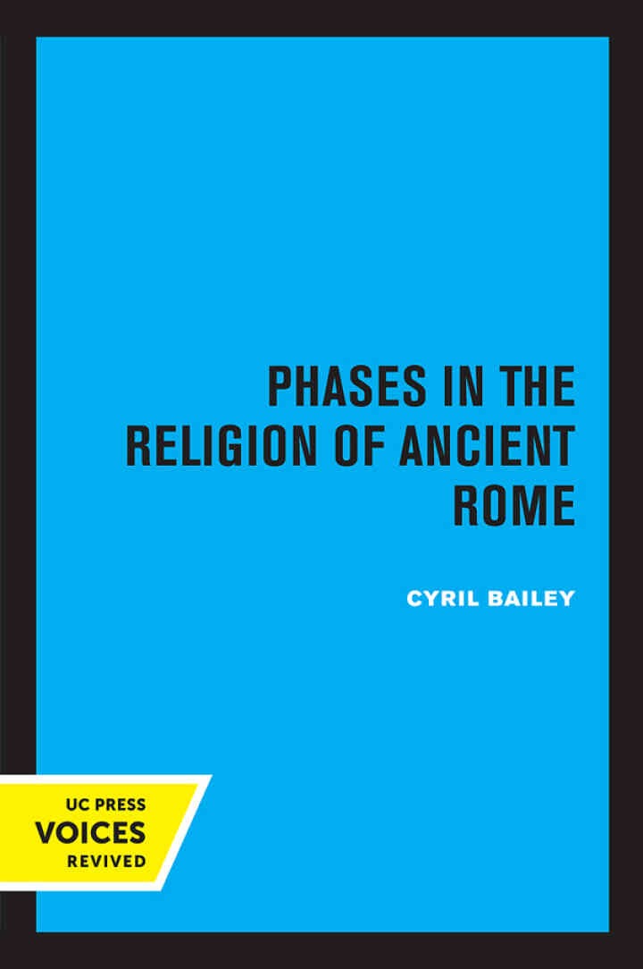 Phases in the Religion of Ancient Rome, 1st Edition