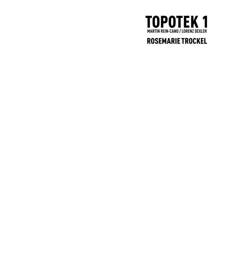 Topotek 1: Eine Landschaftsskulptur für München / A Landscape Sculpture for Munich, 1st Edition